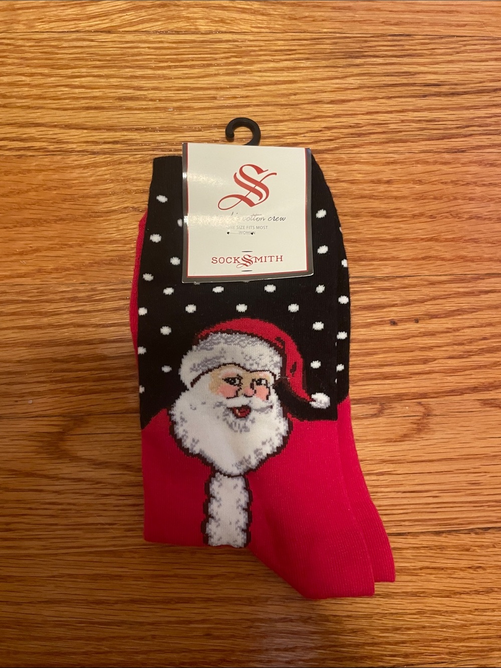 Socksmith Women’s Red & Black Santa Crew Socks